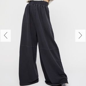 Free People Pants Jumpsuits Nwot Beach Super Wide Leg Sweats Poshmark
